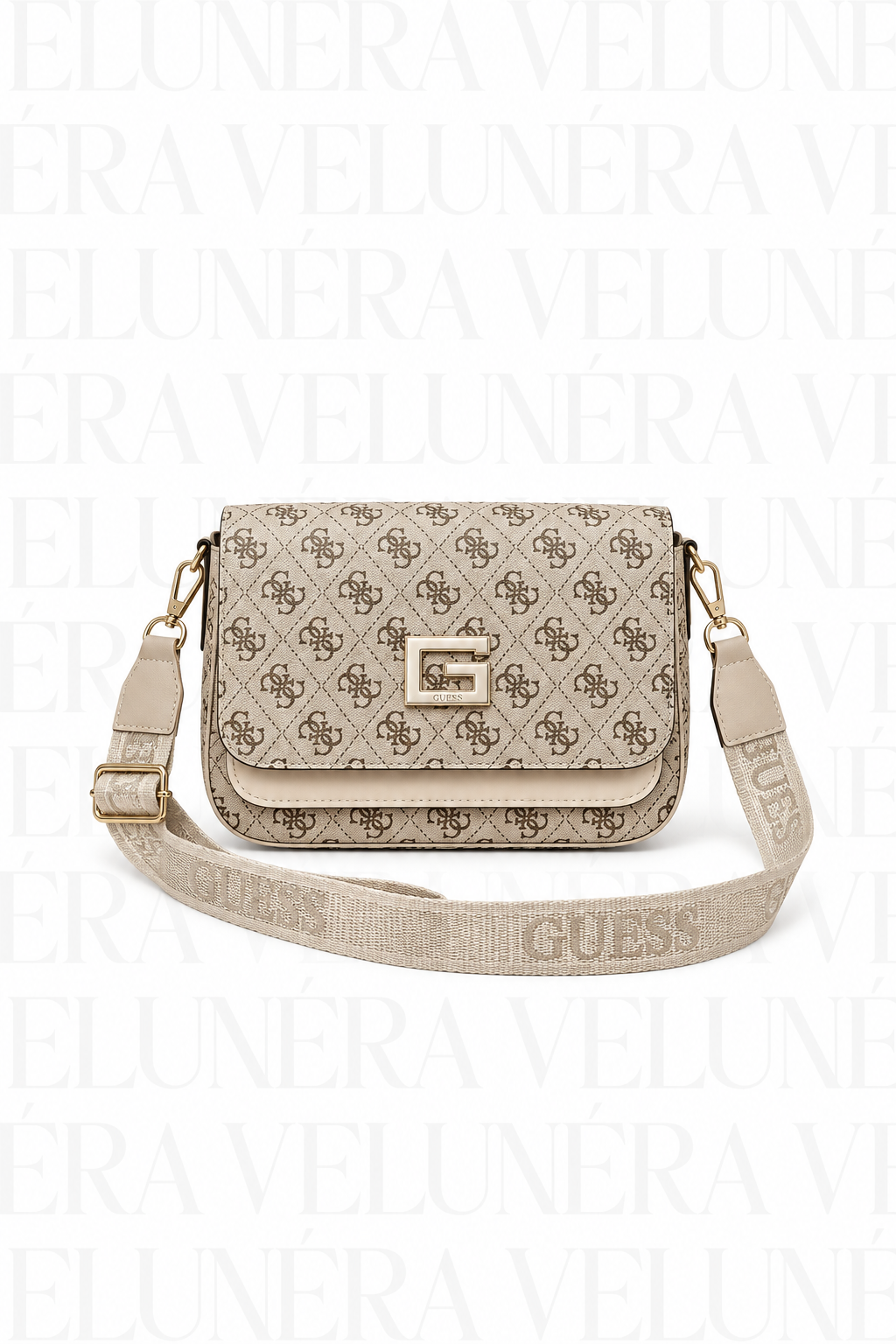 GUESS ženska crossbody torbica s monogram uzorkom