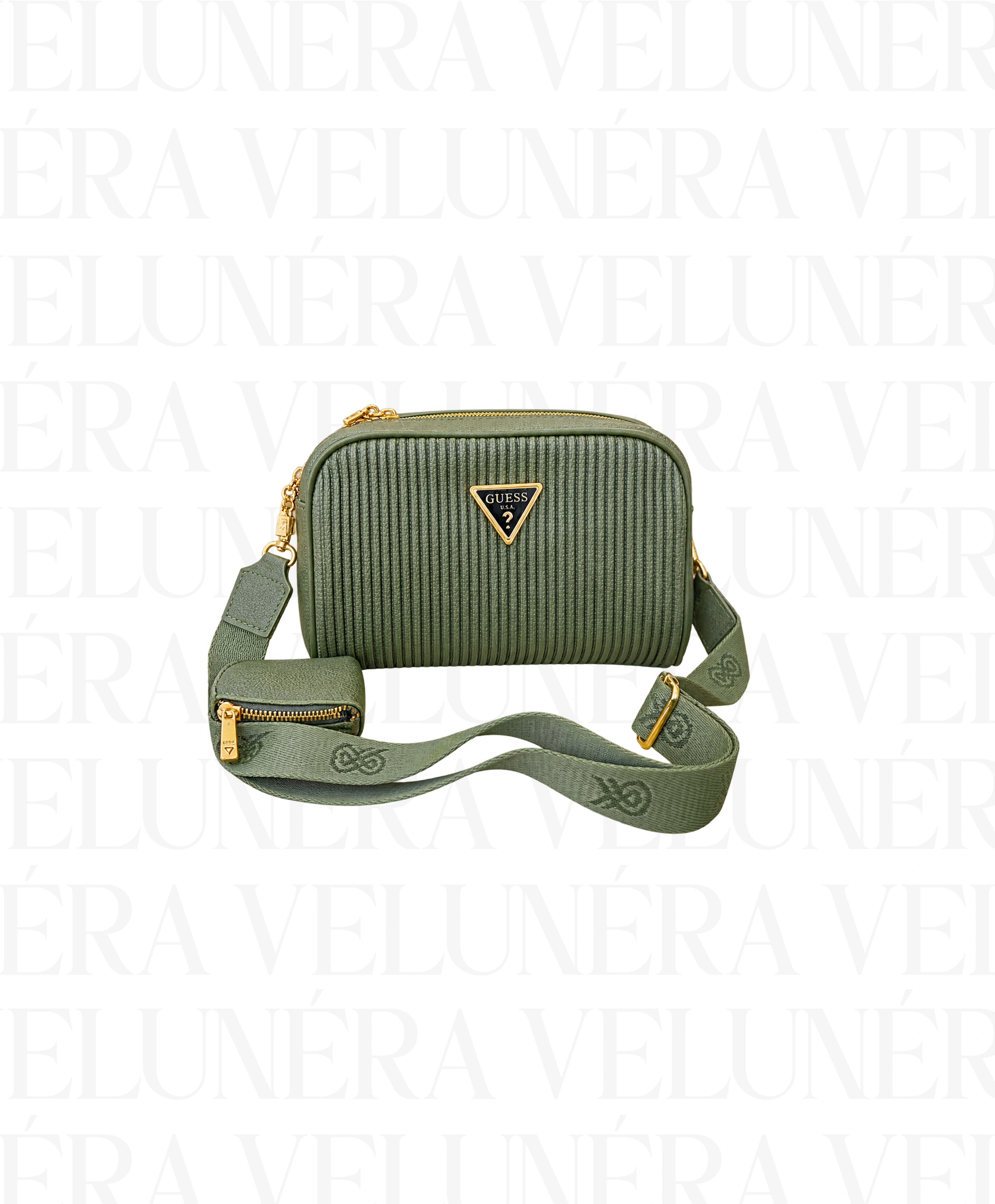 Guess Ribbed Camera Crossbody torbica