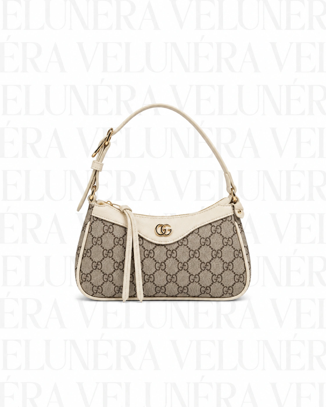 Gucci Monogram Shoulder Bag – Ženska torbica sa bež monogram uzorkom
