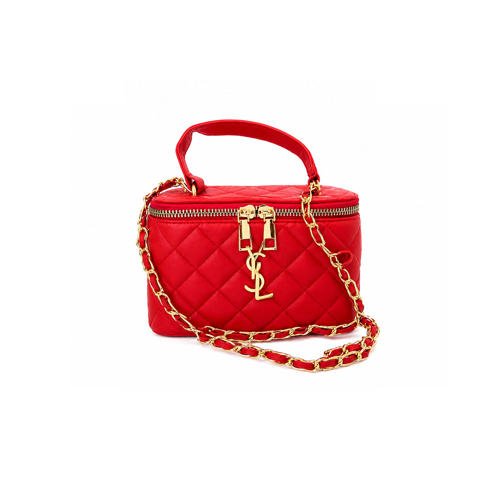 Elegant Quilted Vanity Torbica Inspired by YSL